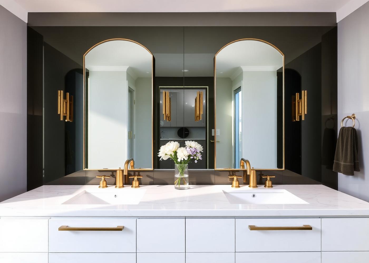 Primary Vanity — Santa Clara — Carrara Marble